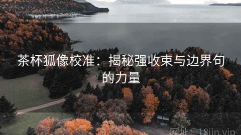 茶杯狐像校准：揭秘强收束与边界句的力量